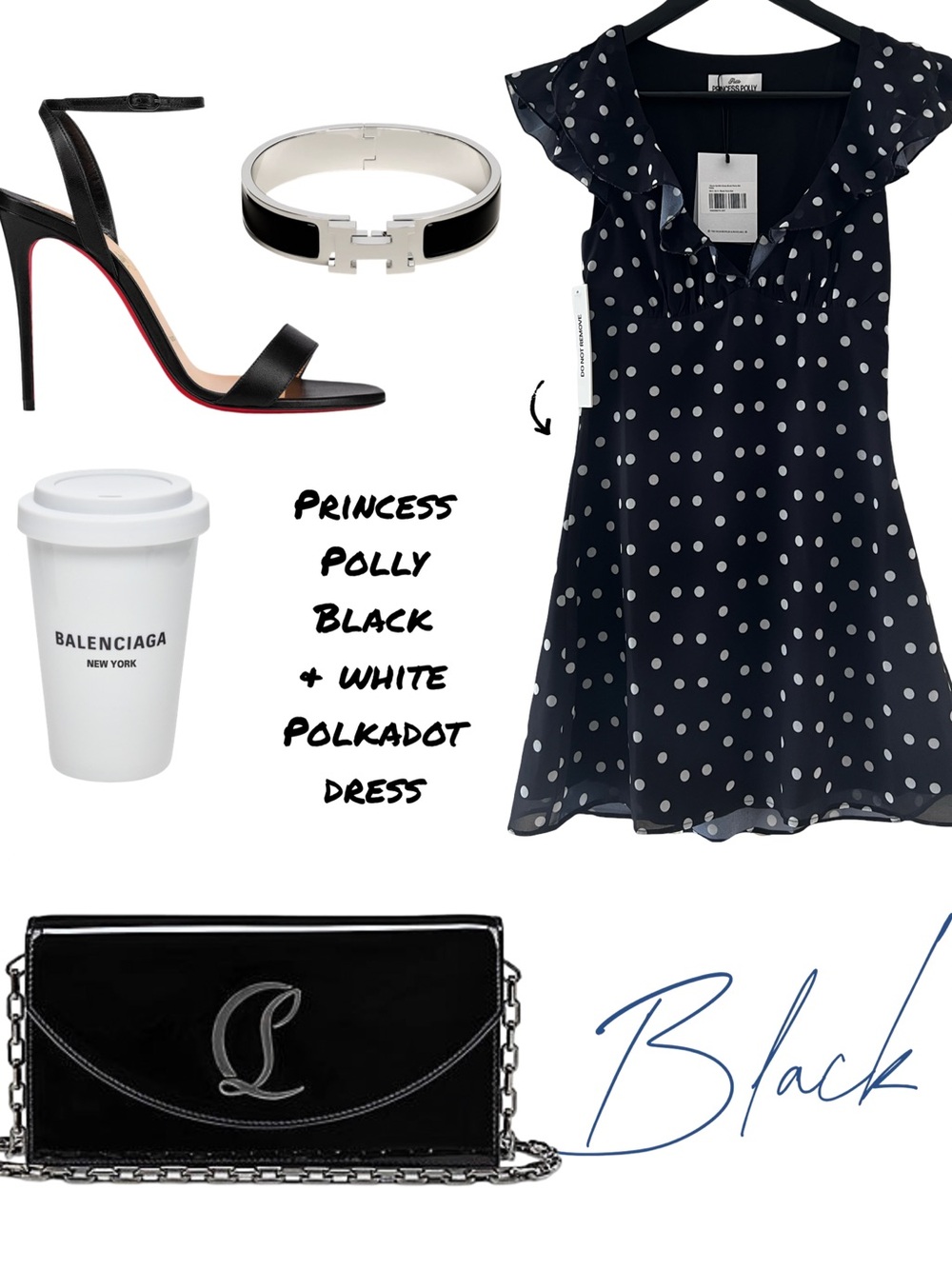 Princess Polly I Guess So Polka Dot Minidress